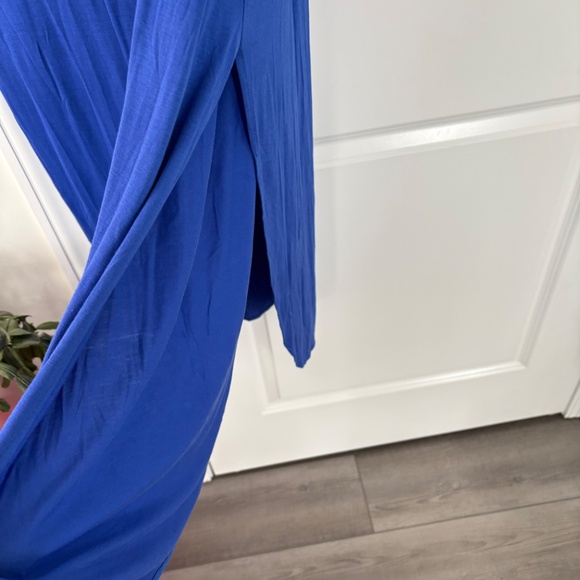 NEW Arolina Blue V-Neck Short Sleeve Maxi T-Shirt Dress - Picture 2 of 7